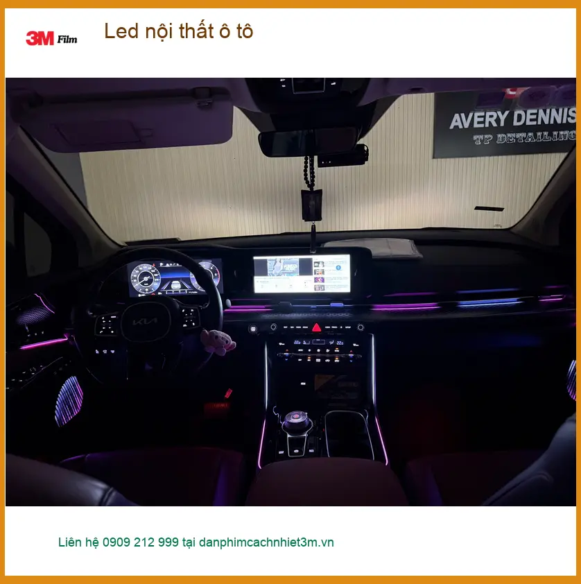Anh Kiên lắp Led nội thất ô tô cho Hyundai Accent tại Quận 12