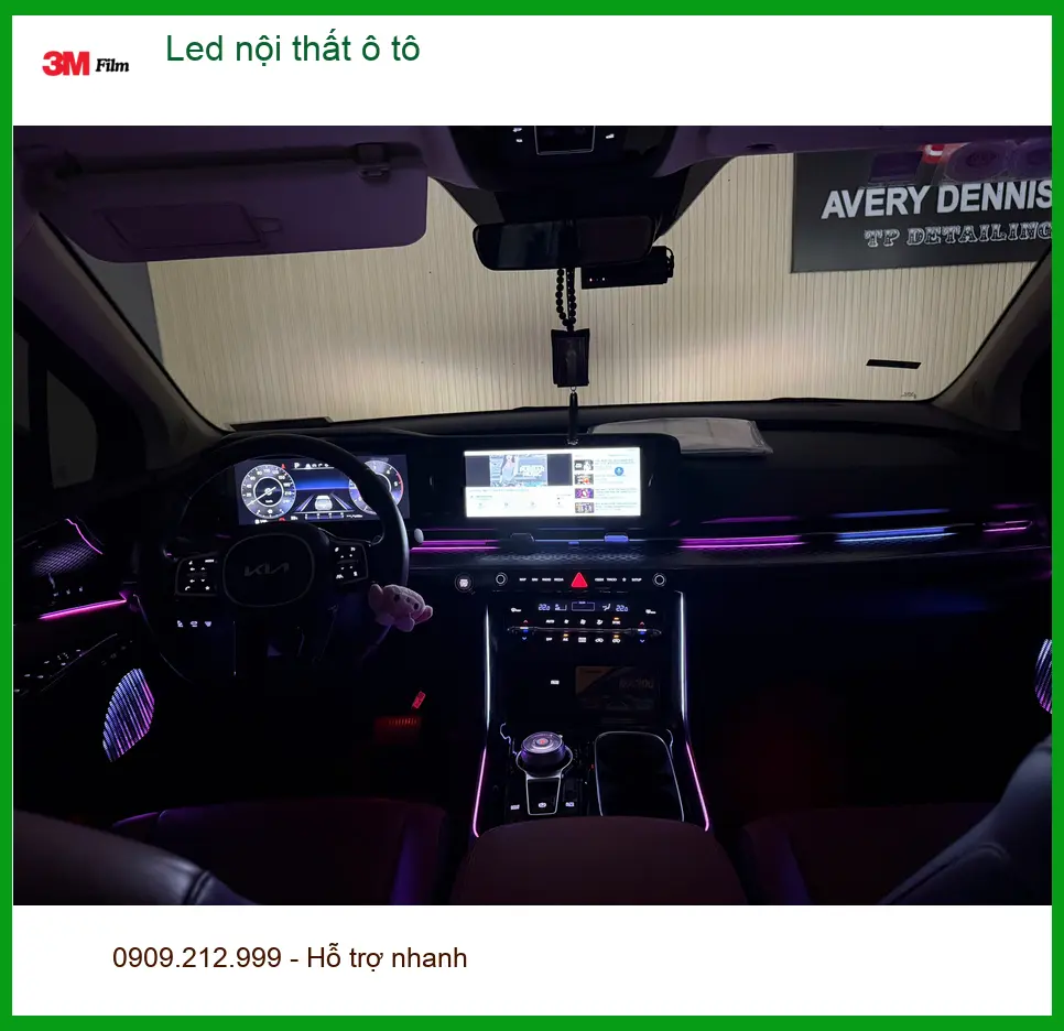 Anh Khang lắp Led nội thất ô tô cho Hyundai Creta tại Thủ Đức để xe thêm lung linh