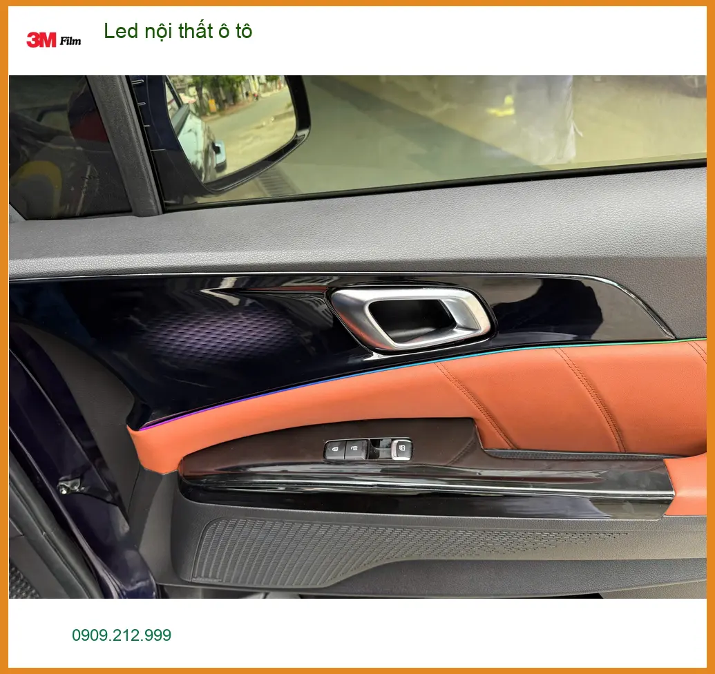 Anh Khang lắp Led nội thất ô tô cho Hyundai Creta tại Thủ Đức để xe thêm lung linh ảnh thực tế 3