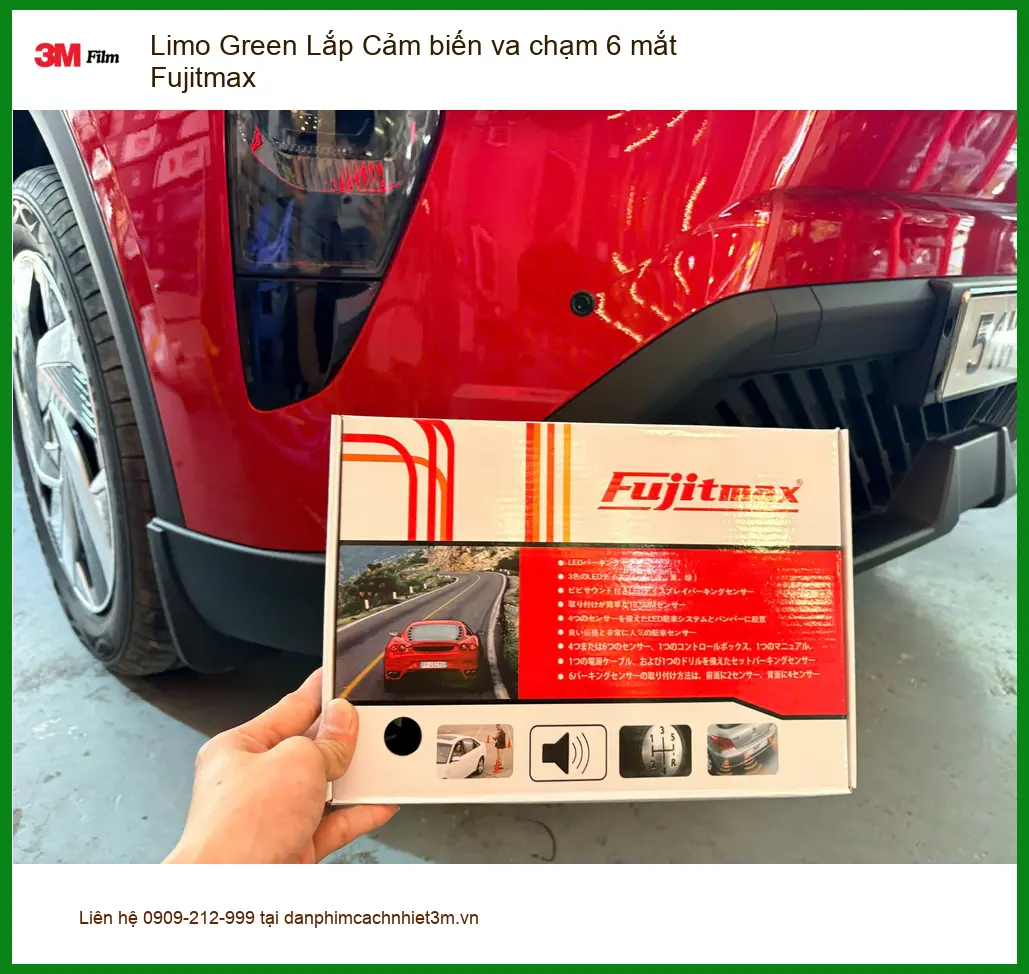 Chú Quân lắp cảm biến va chạm 6 mắt Fujitmax Limo Green cho Kia K3 tại Cần Giờ