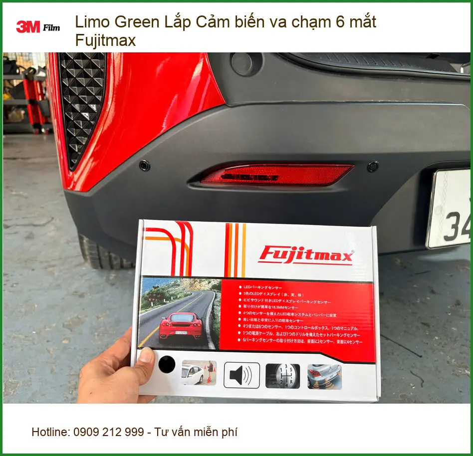 Chị Thư lắp cảm biến va chạm 6 mắt Fujitmax cho Limo Green ở Quận 10 ảnh thực tế 2