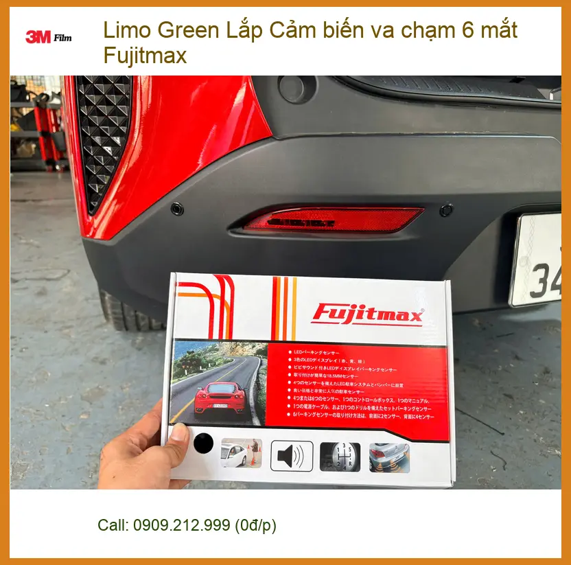 Cô Liên lắp cảm biến va chạm 6 mắt Fujitmax cho xe Limo Green tại Quận 5 ảnh thực tế 2