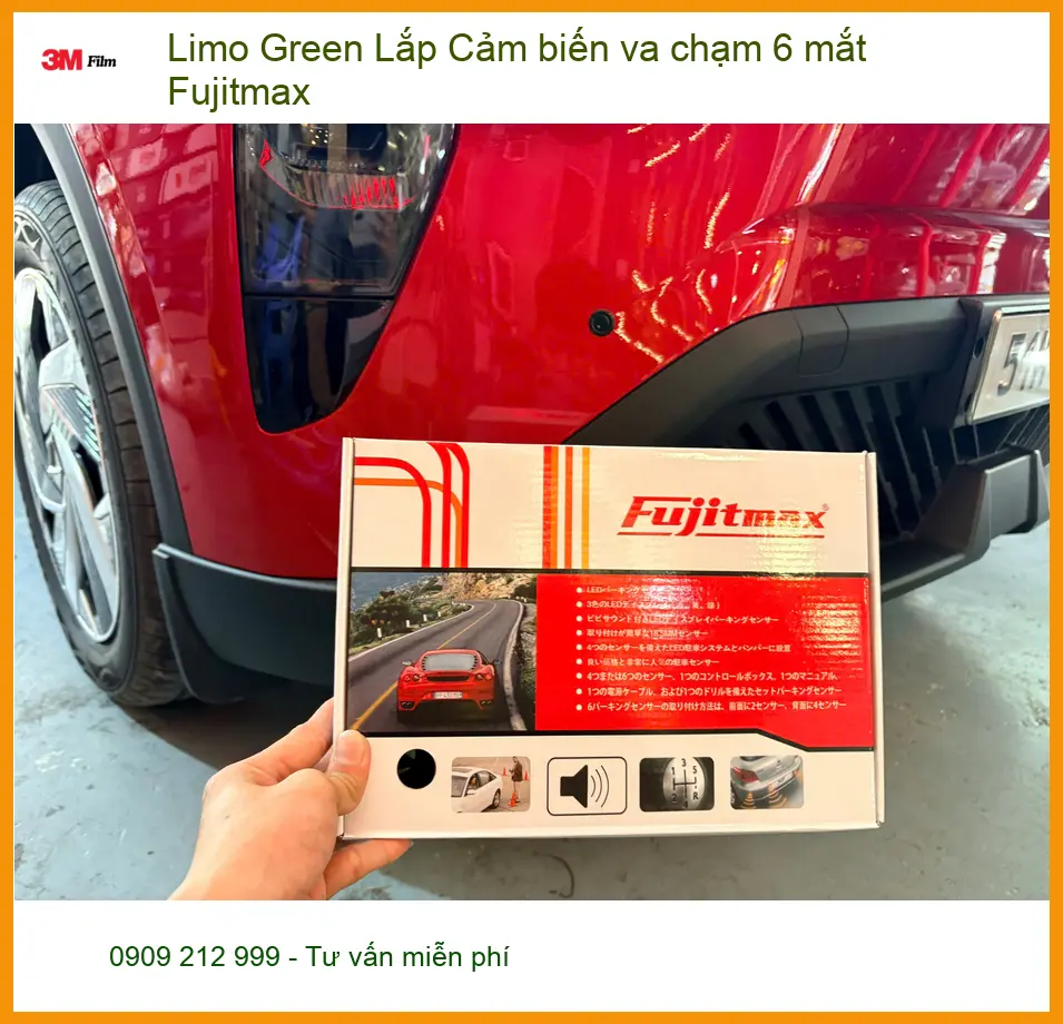 Cô Liên lắp cảm biến va chạm 6 mắt Fujitmax cho xe Limo Green tại Quận 5 ảnh thực tế 3