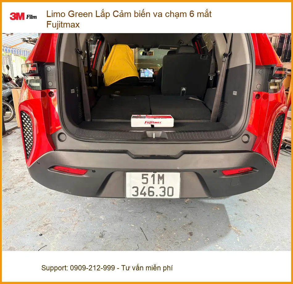 Anh Khang lắp Cảm biến va chạm 6 mắt Fujitmax cho Limo Green Quận 11 ảnh thực tế 2