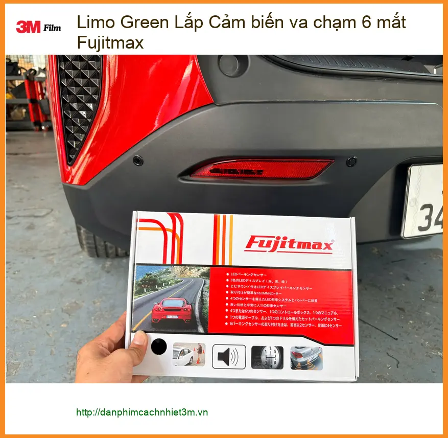 Anh Khang lắp Cảm biến va chạm 6 mắt Fujitmax cho Limo Green Quận 11 ảnh thực tế 3