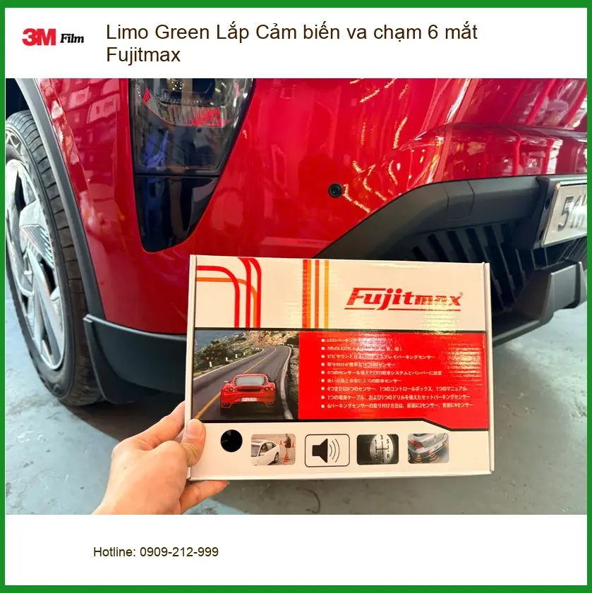 Anh Khang lắp Cảm biến va chạm 6 mắt Fujitmax cho Limo Green Quận 11 ảnh thực tế 4