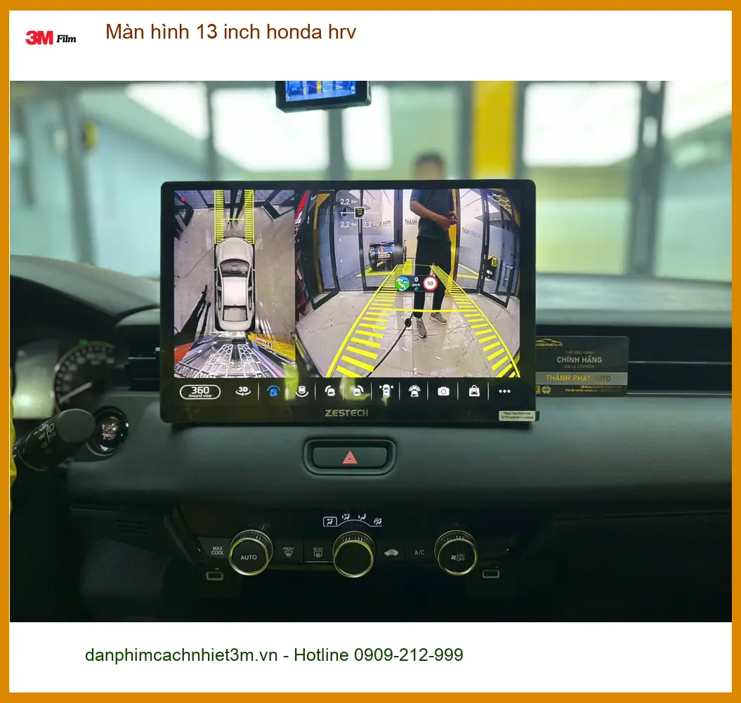 Anh Tấn lắp Màn hình 13 inch Honda HR-V tại Hóc Môn vì màn zin quá nhỏ ảnh thực tế 5