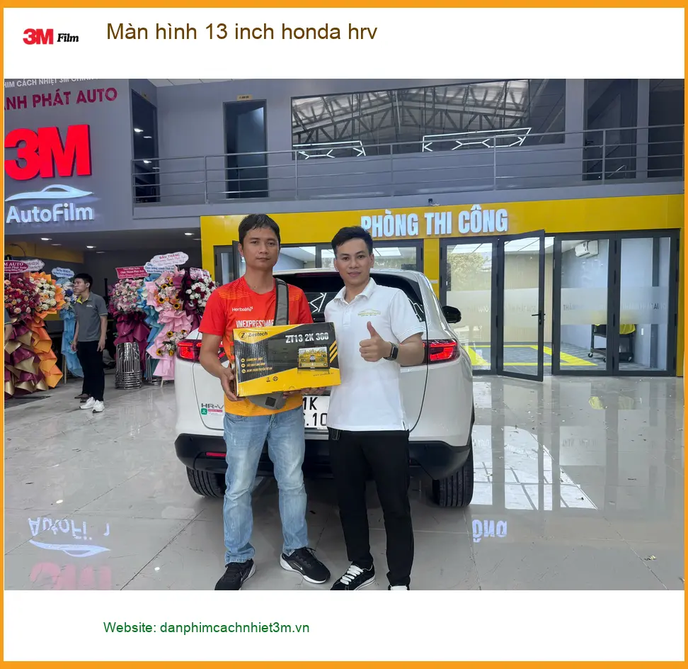 Chị Mai Anh nâng cấp màn hình 13 inch Honda HR-V tại Thủ Đức cho xe thêm hiện đại ảnh thực tế 2