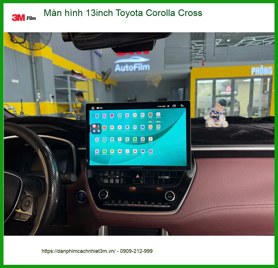 Anh Nam lắp màn hình 13inch cho Toyota Corolla Cross tại Quận Tân Bình để giải trí cao cấp hơn ảnh thực tế 2