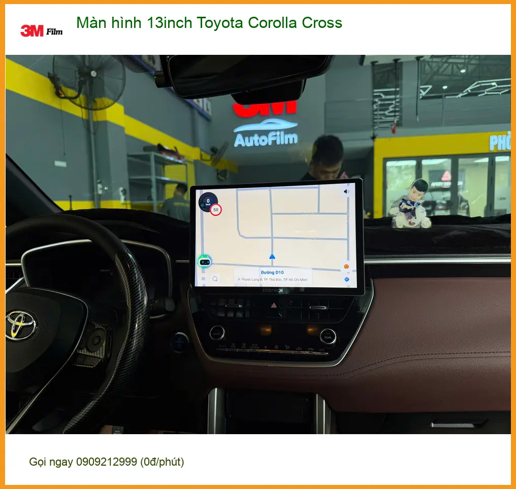 Anh Nam lắp màn hình 13inch cho Toyota Corolla Cross tại Quận Tân Bình để giải trí cao cấp hơn ảnh thực tế 3