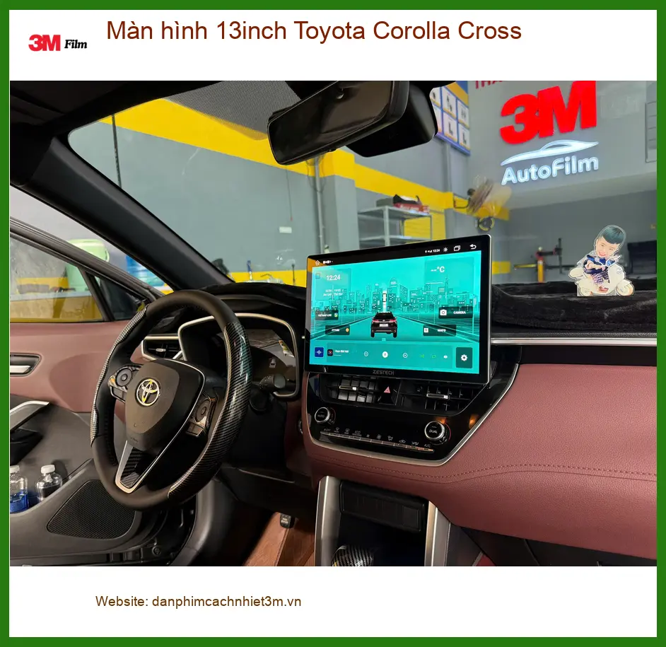 Anh Nam lắp màn hình 13inch cho Toyota Corolla Cross tại Quận Tân Bình để giải trí cao cấp hơn ảnh thực tế 4