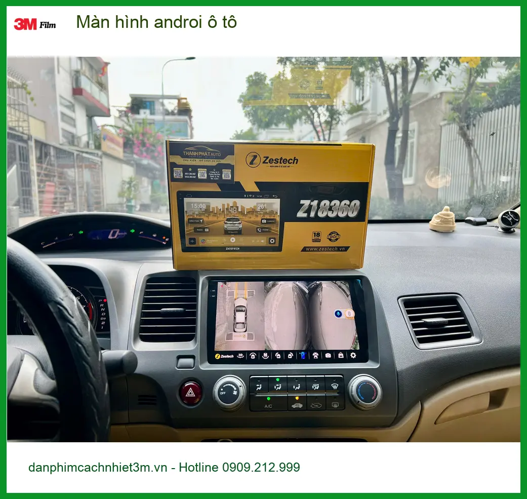 Chị Thảo lắp màn hình Android ô tô cho Hyundai Accent tại Quận 12 tiện xem dẫn đường ảnh thực tế 5