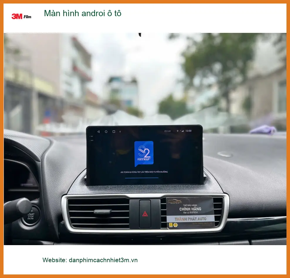 Chị Thư gắn màn hình Android ô tô cho Mazda 3 tại Thủ Đức để xem YouTube