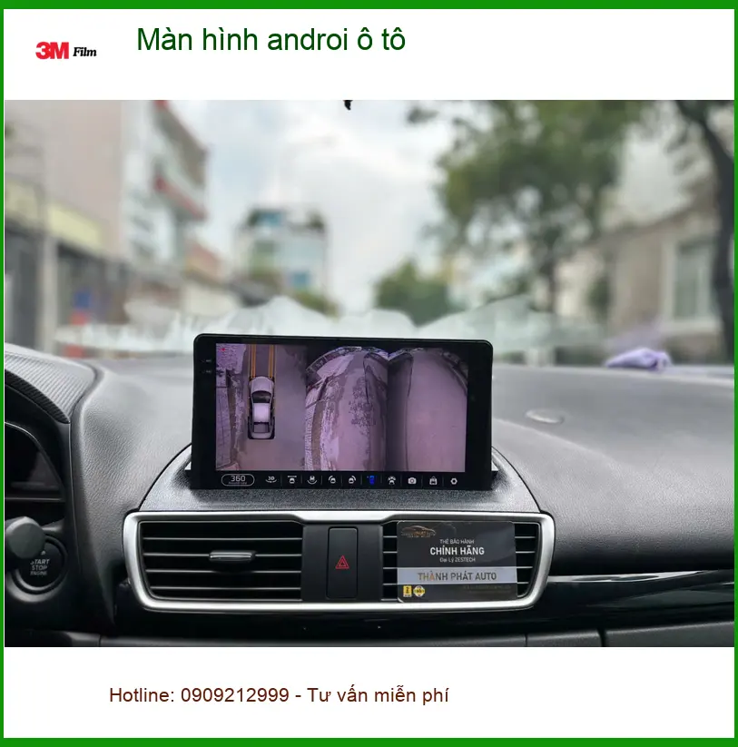 Chị Thư gắn màn hình Android ô tô cho Mazda 3 tại Thủ Đức để xem YouTube ảnh thực tế 4