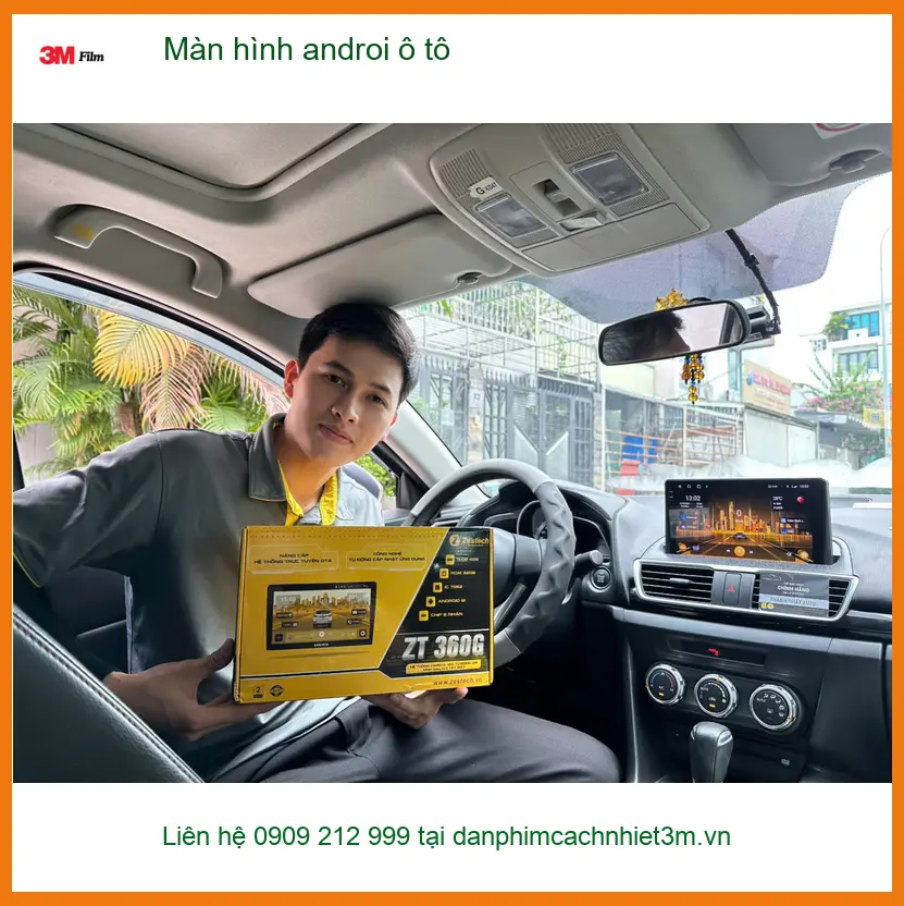 Anh Kiên lắp màn hình Android ô tô Hyundai Accent Quận 10 để giải trí ảnh thực tế 3
