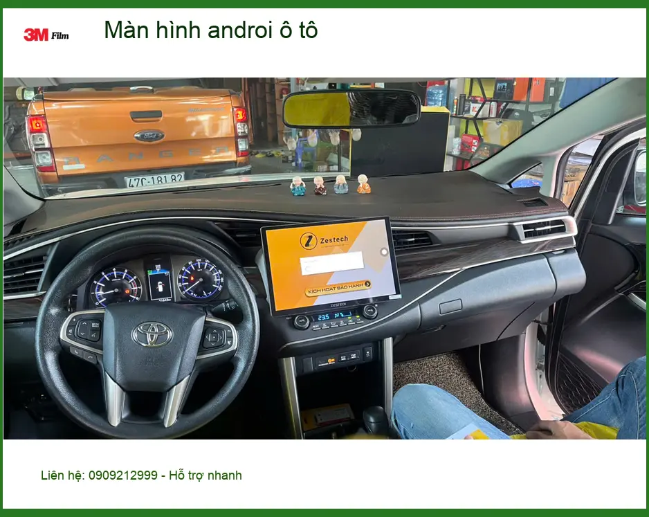 Anh Tấn lắp màn hình androi ô tô Hyundai Accent tại Quận 9 tiện lợi ảnh thực tế 2