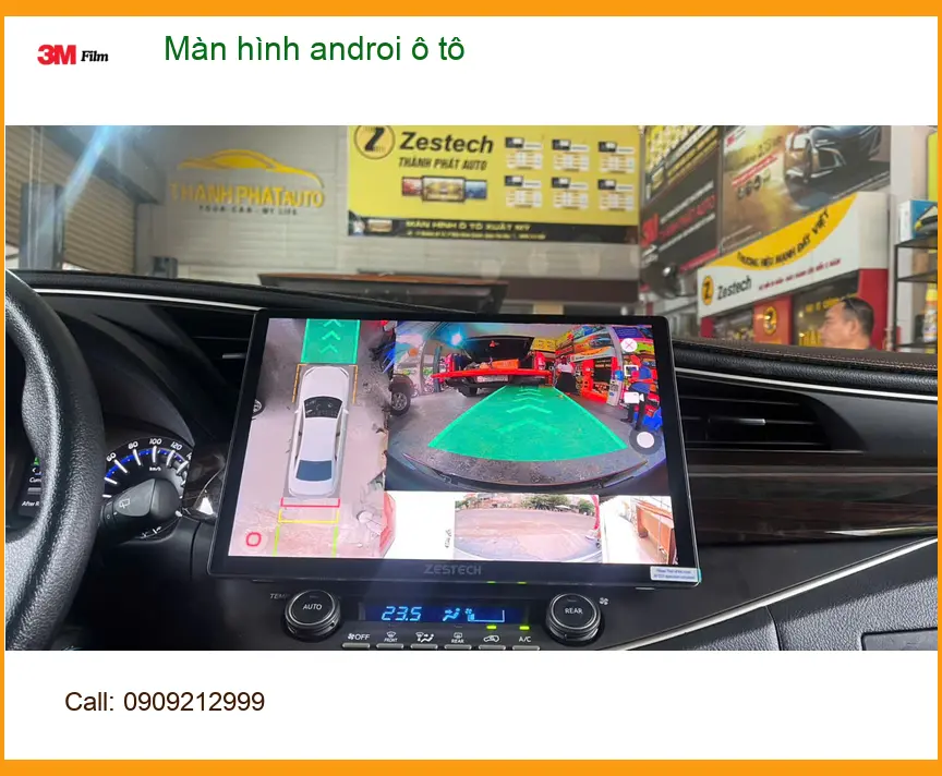 Anh Tấn lắp màn hình androi ô tô Hyundai Accent tại Quận 9 tiện lợi ảnh thực tế 3