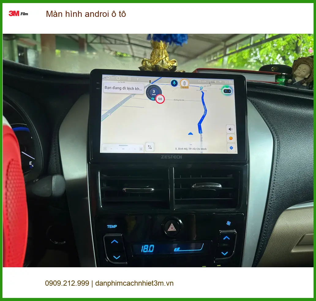 Anh Tùng nâng cấp màn hình Android ô tô Hyundai Accent ở Quận 10.