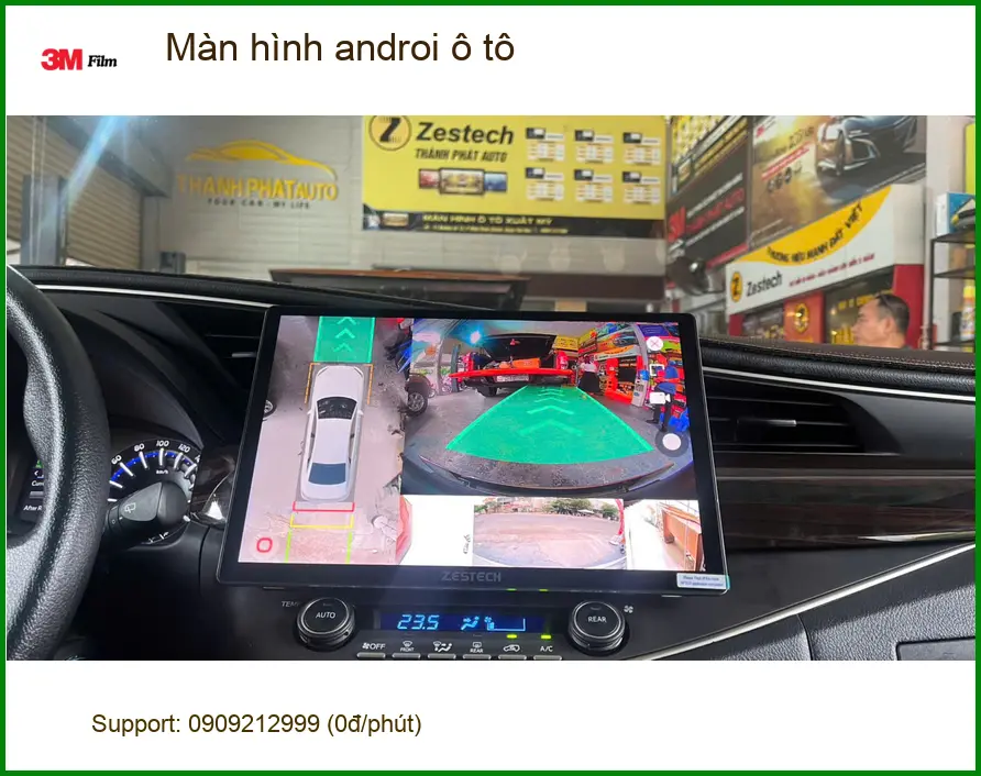 Anh Minh nâng cấp màn hình Android ô tô cho Toyota Camry tại Quận 1