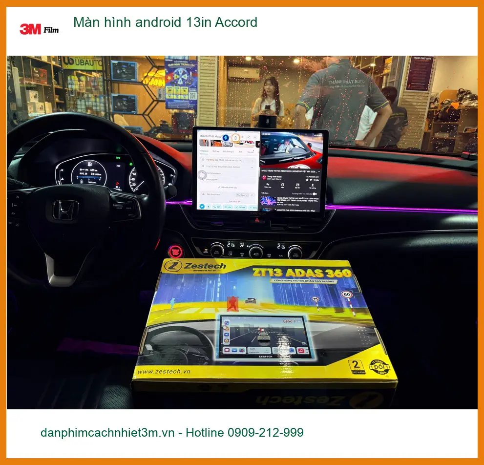 Anh Hùng lắp màn hình android 13in Accord tại Quận 12 cho trải nghiệm giải trí