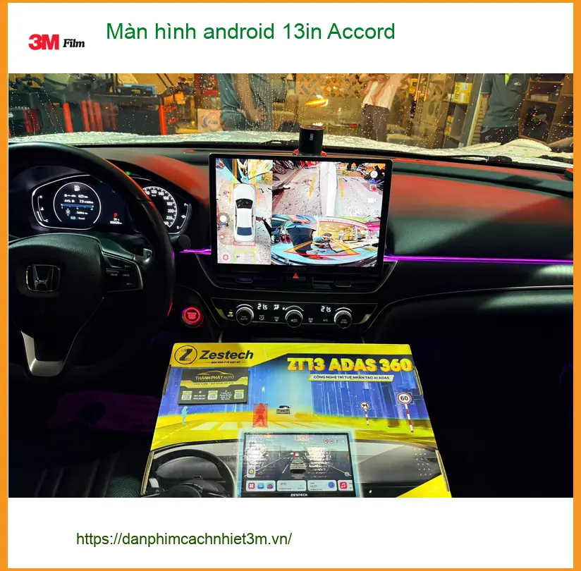 Anh Hùng lắp màn hình android 13in Accord tại Quận 12 cho trải nghiệm giải trí ảnh thực tế 2