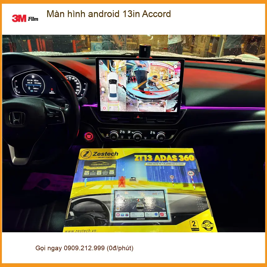 Anh Minh lắp màn hình Android 13in cho Accord vì màn hình cũ giật lag liên tục tại Hóc Môn ảnh thực tế 4
