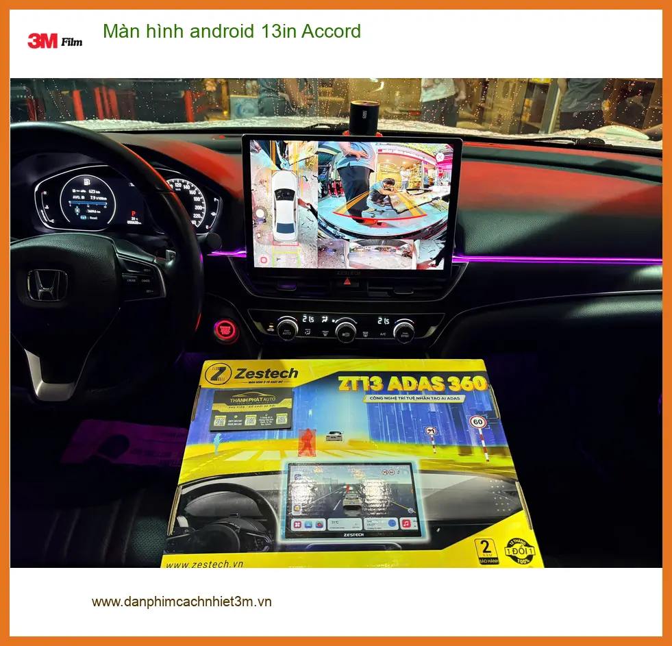 Anh Hùng lắp màn hình android 13in Accord tại Quận 12 cho trải nghiệm giải trí ảnh thực tế 5