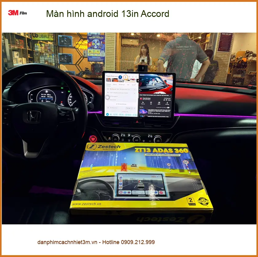 Anh Khang lắp màn hình android 13in Accord Quận Tân Bình, tiện ích lái ảnh thực tế 4