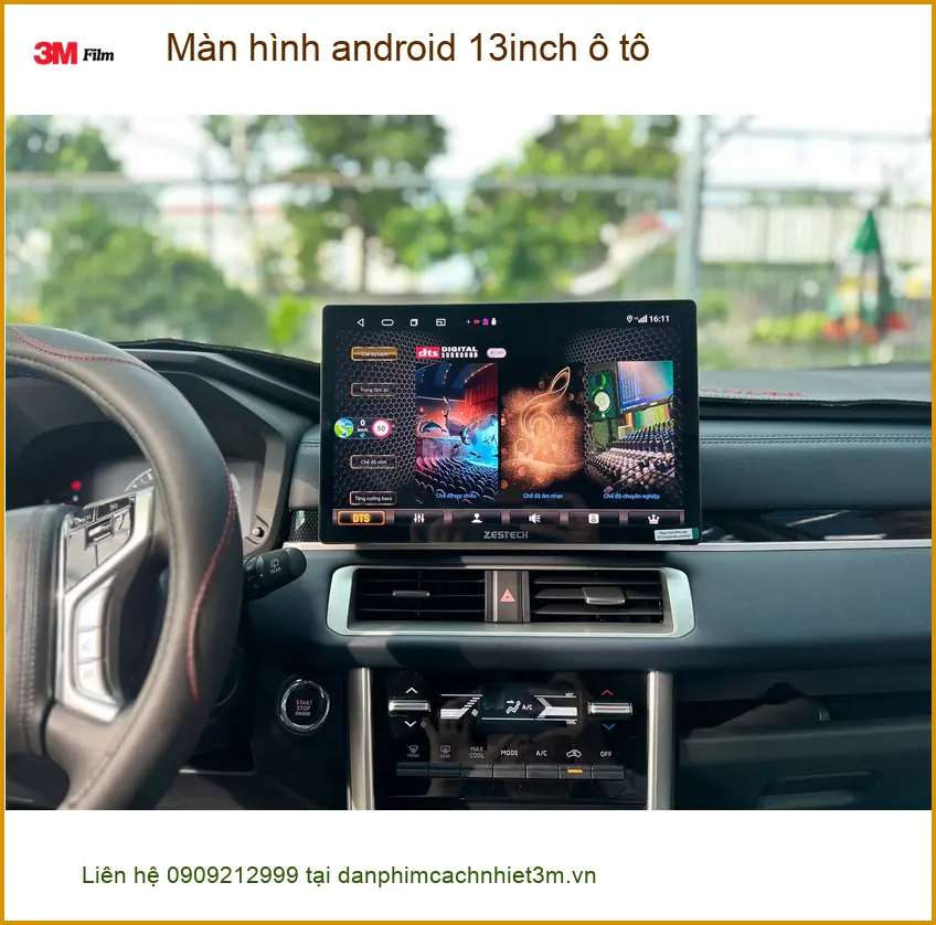 Anh Minh lắp màn hình Android 13inch cho Honda CRV ở Quận 12 để tiện công tác ảnh thực tế 2