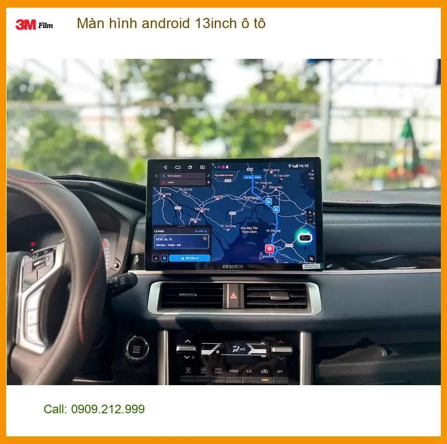 Anh Minh lắp màn hình Android 13inch cho Honda CRV ở Quận 12 để tiện công tác ảnh thực tế 3