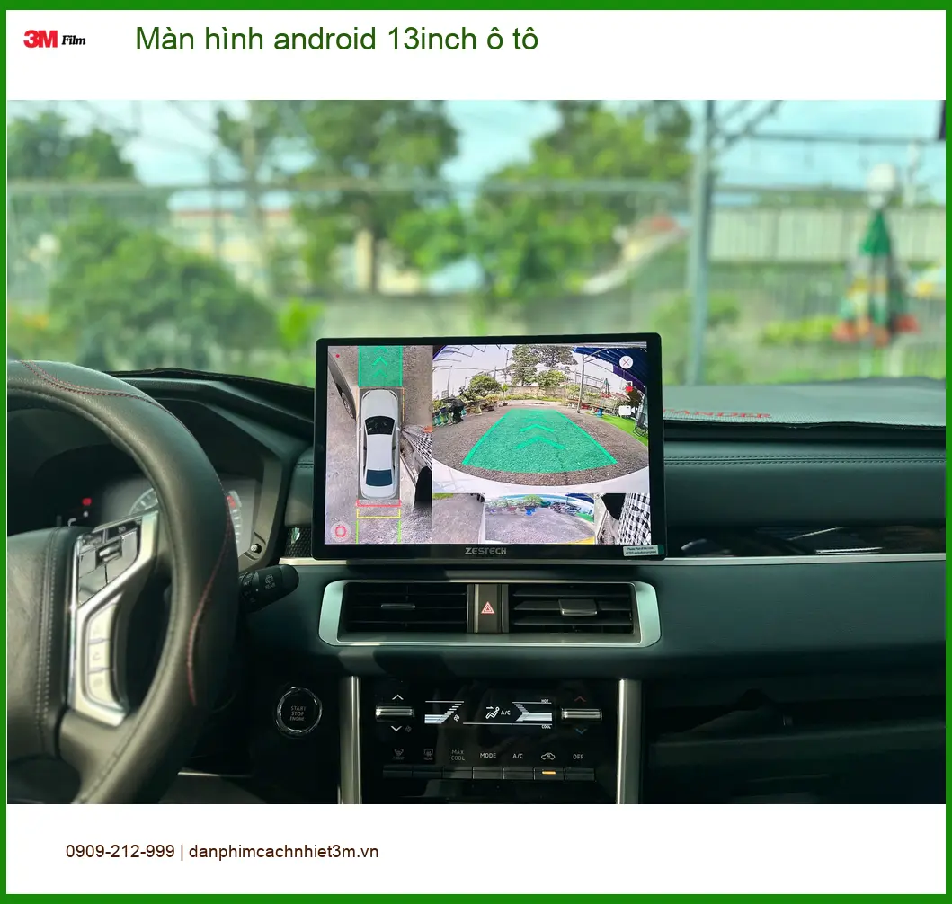 Anh Sỹ lắp màn hình android 13inch ô tô Kia K3 tại Quận 6 để giải trí ảnh thực tế 3