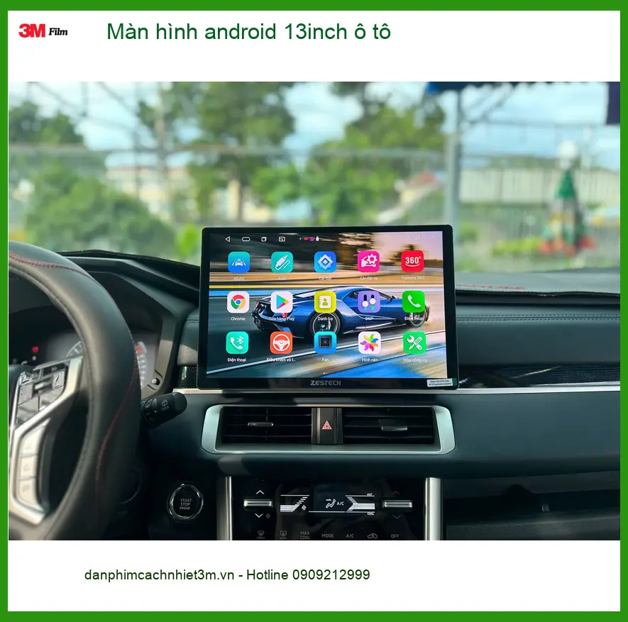 Anh Sỹ lắp màn hình android 13inch ô tô Kia K3 tại Quận 6 để giải trí ảnh thực tế 4