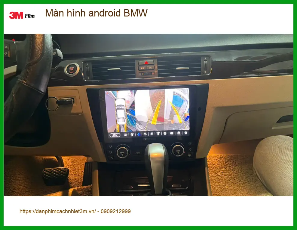 Anh Tấn lắp màn hình Android cho BMW X5 tại Thủ Đức vì màn hình cũ bị giật ảnh thực tế 3