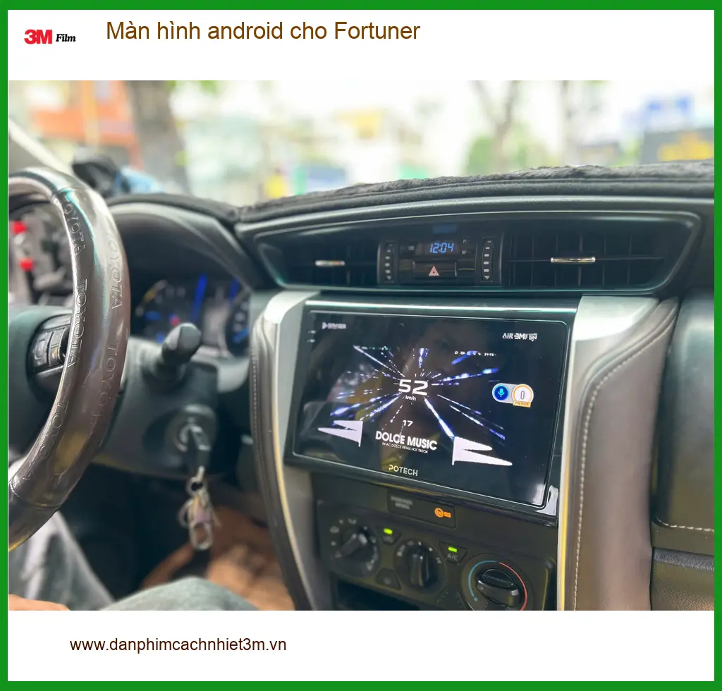 Chú Minh lắp màn hình Android cho Toyota Fortuner ở Quận 12 ảnh thực tế 2
