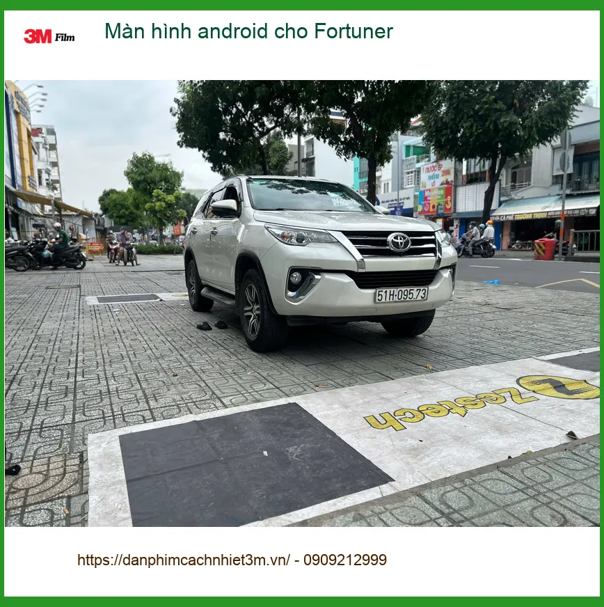 Chú Minh lắp màn hình Android cho Toyota Fortuner ở Quận 12 ảnh thực tế 5
