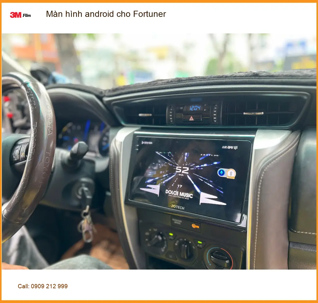 Anh Khải lắp màn hình Android cho Fortuner tại Cần Giờ, muốn nâng tầm trải nghiệm. ảnh thực tế 3