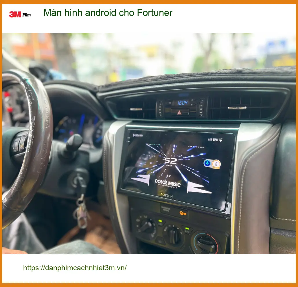 Anh Khải lắp màn hình Android cho Fortuner tại Quận Tân Bình ảnh thực tế 3