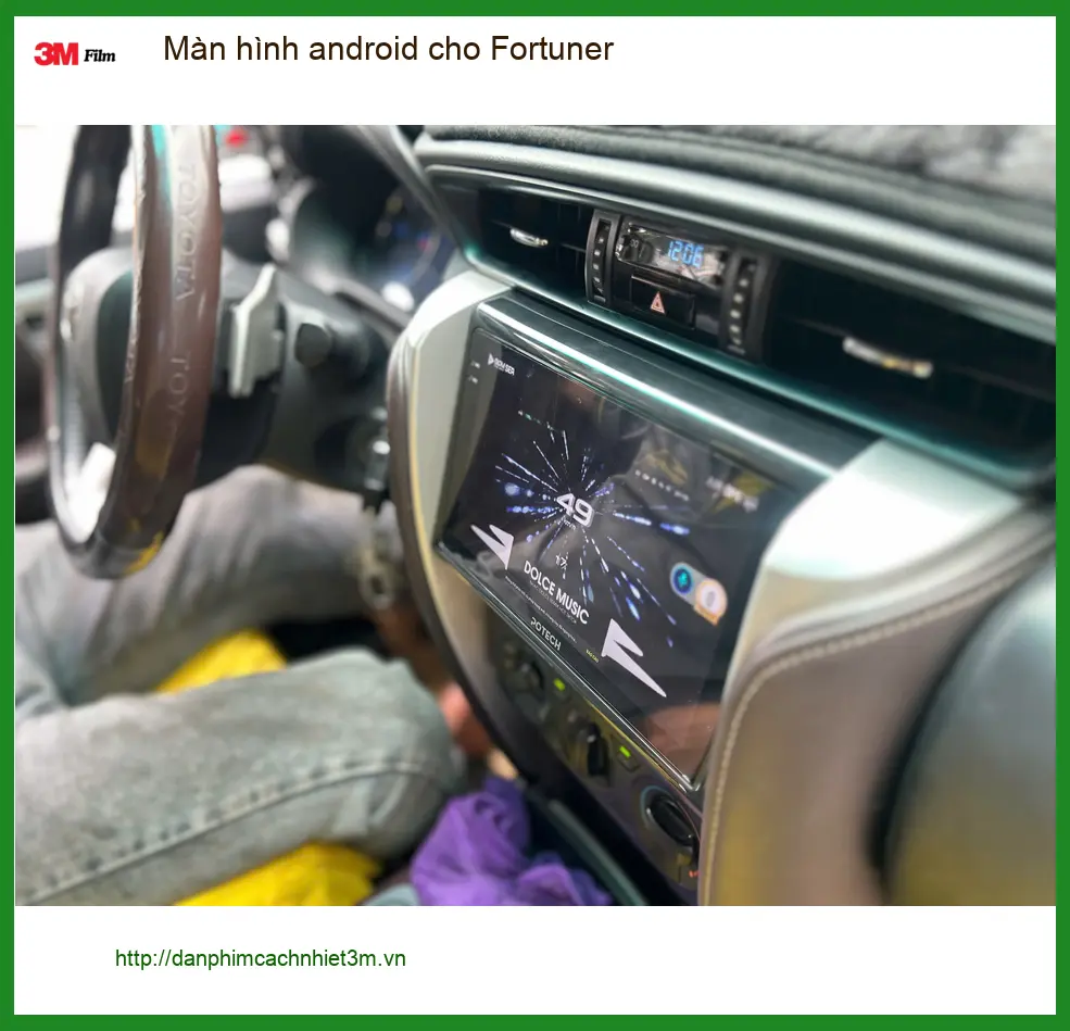 Anh Khải lắp màn hình Android cho Fortuner tại Quận Tân Bình ảnh thực tế 4
