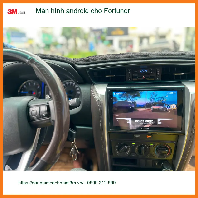 Anh Khải lắp màn hình Android cho Fortuner tại Quận Tân Bình ảnh thực tế 5