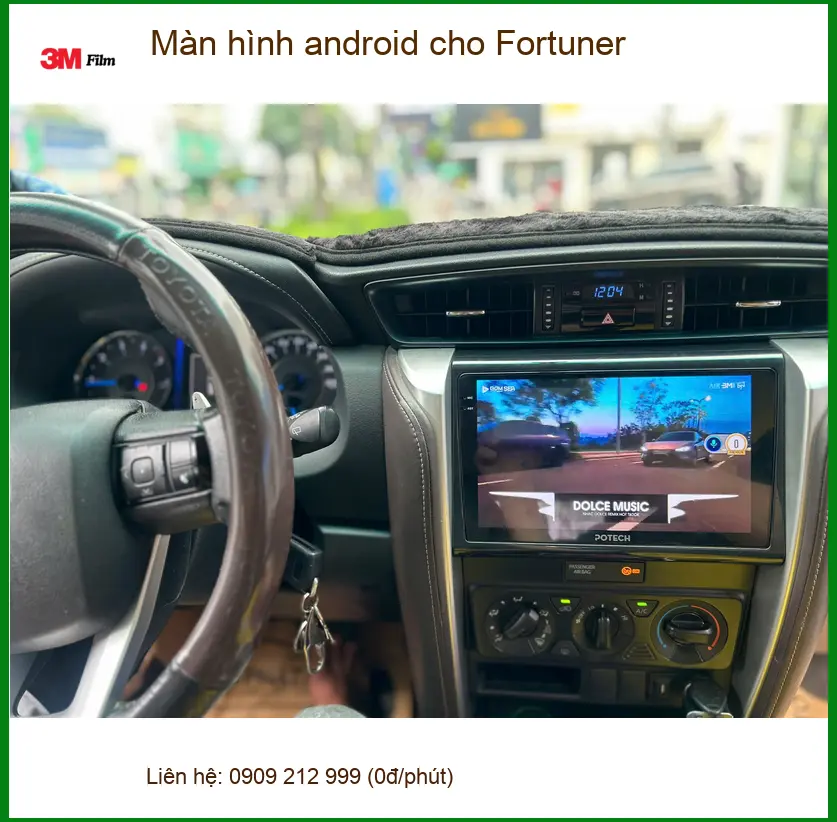 Anh Đức Hưng lắp màn hình Android cho Fortuner tại Bình Chánh để nâng cao trải nghiệm lái ảnh thực tế 3