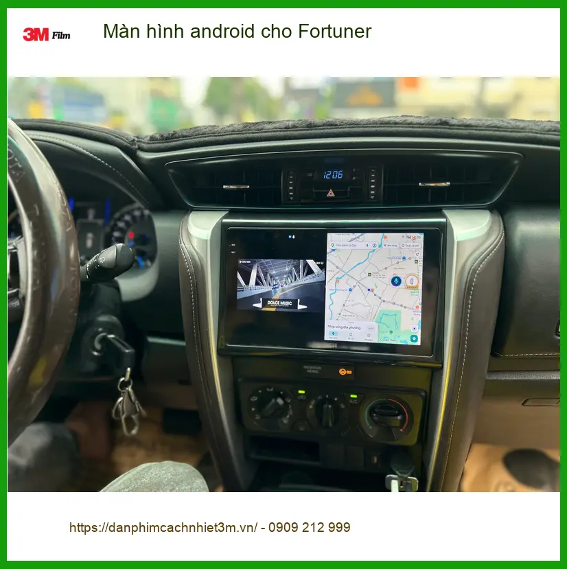 Anh Minh nâng cấp màn hình android cho Fortuner tại Quận 9.