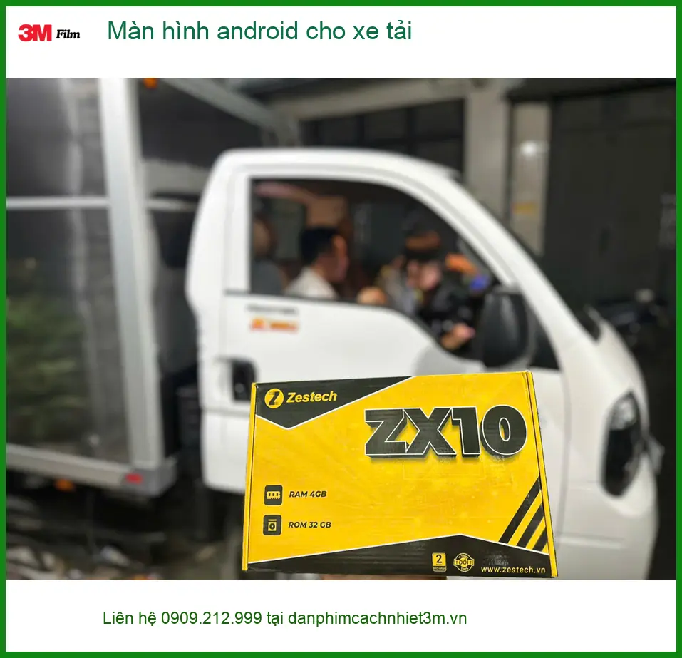 Anh Vĩnh lắp màn hình Android xe tải Hyundai Porter tại Quận 9 dẫn đường ảnh thực tế 5