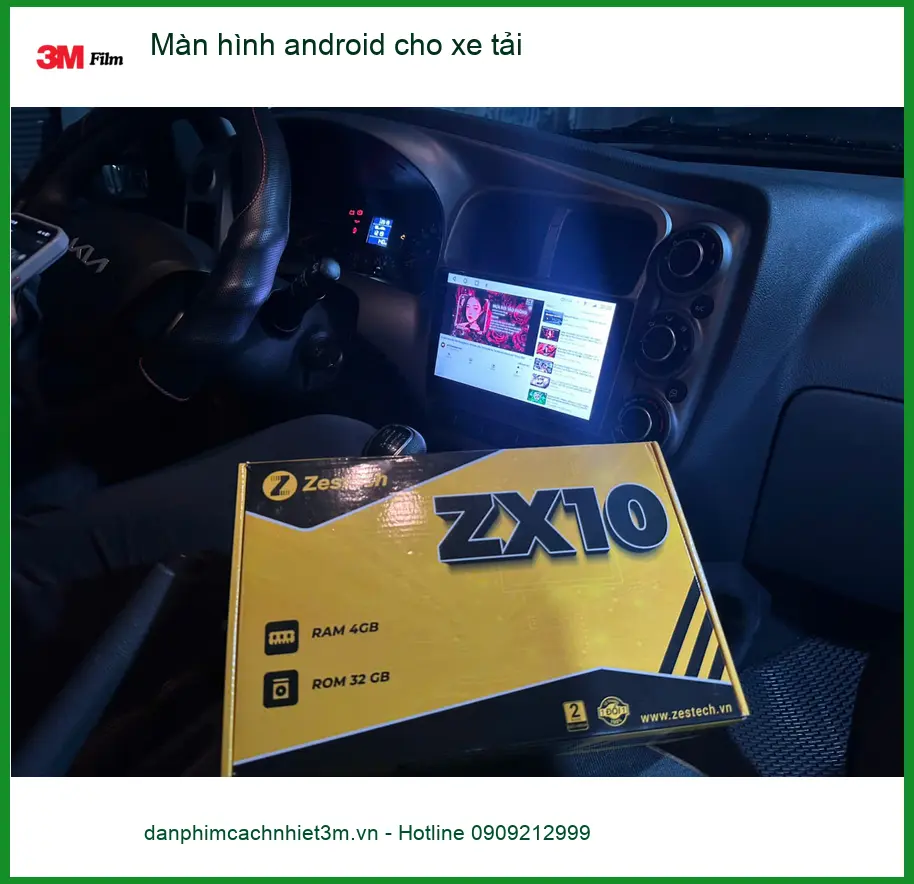 Anh Khải lắp màn hình Android cho xe tải Isuzu tại Quận 2 để quản lý lộ trình hiệu quả ảnh thực tế 3