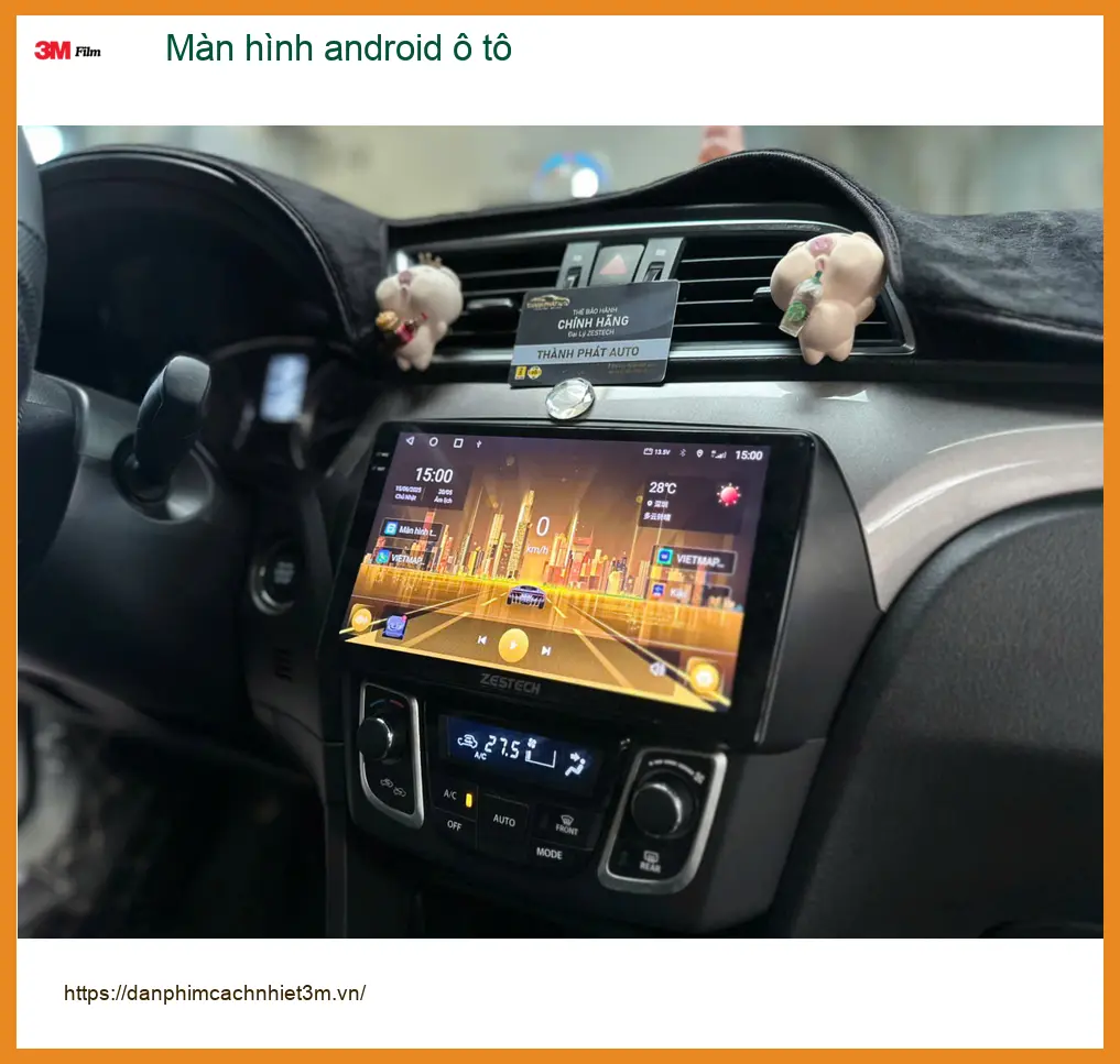 Chị Thúy nâng cấp màn hình Android ô tô Hyundai Accent tại Hóc Môn ảnh thực tế 2
