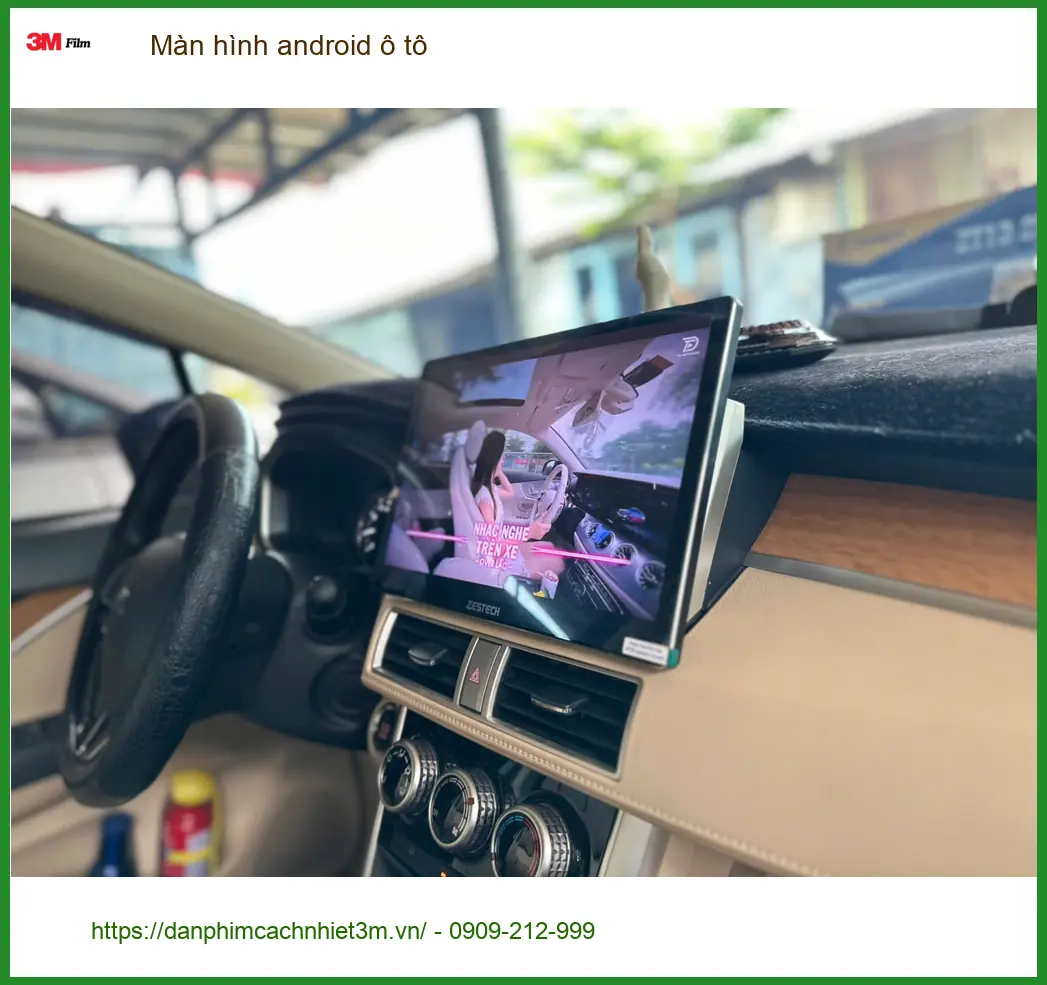 Anh Kiên lắp màn hình android ô tô Zestech cho Hyundai Accent tại Quận 9 để giải trí và dẫn đường ảnh thực tế 2