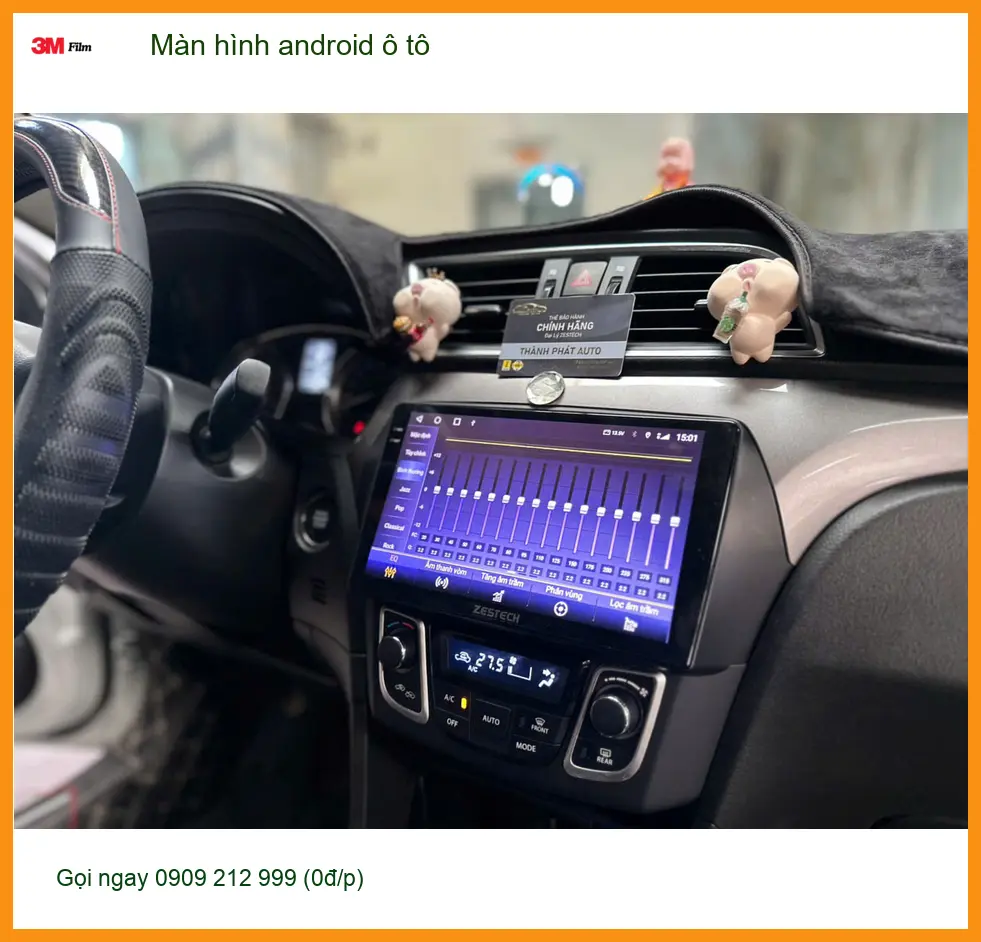 Chị Thúy nâng cấp màn hình Android ô tô Hyundai Accent tại Hóc Môn ảnh thực tế 3