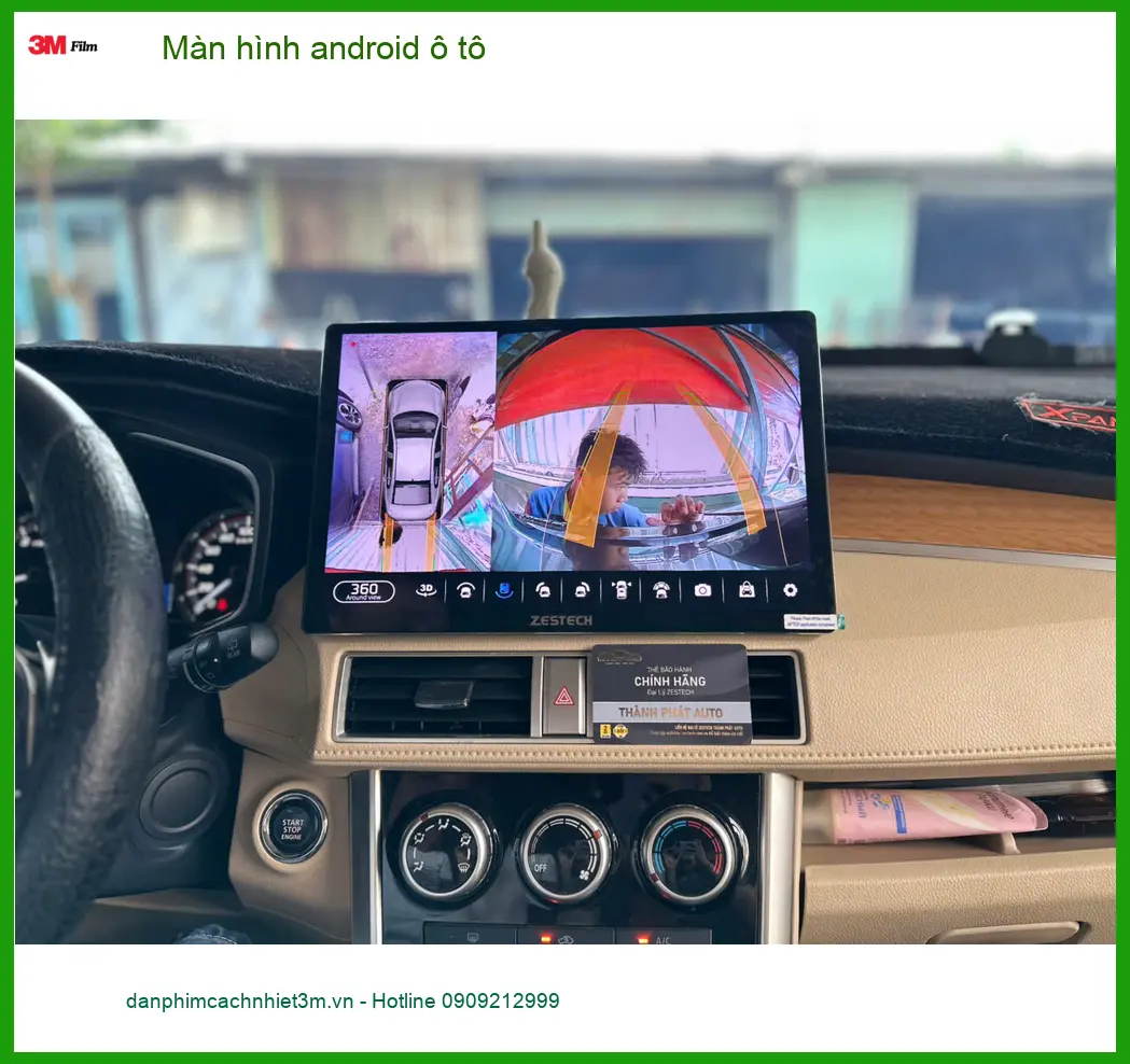 Anh Kiên lắp màn hình android ô tô Zestech cho Hyundai Accent tại Quận 9 để giải trí và dẫn đường ảnh thực tế 4