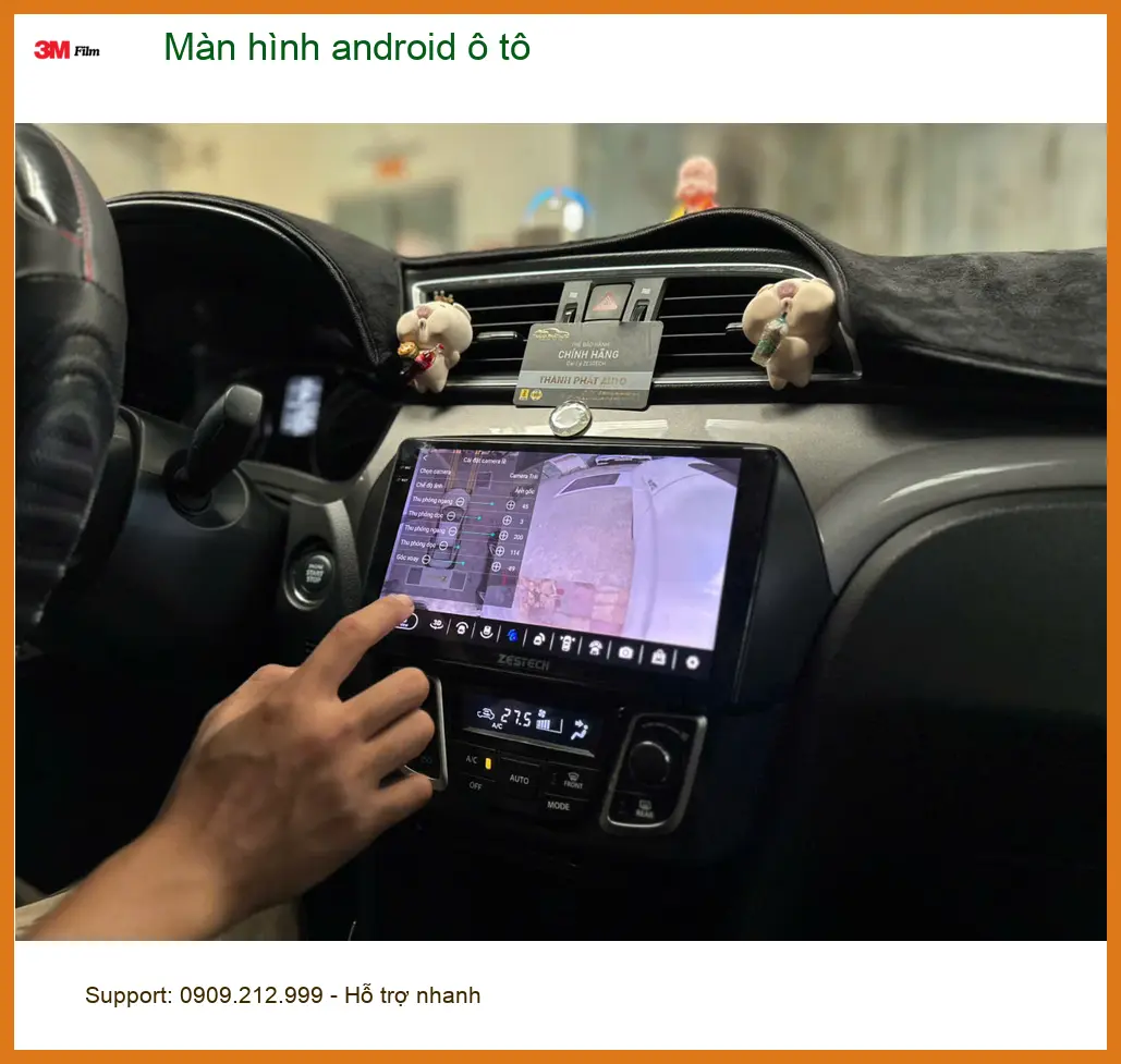Chị Thúy nâng cấp màn hình Android ô tô Hyundai Accent tại Hóc Môn ảnh thực tế 4