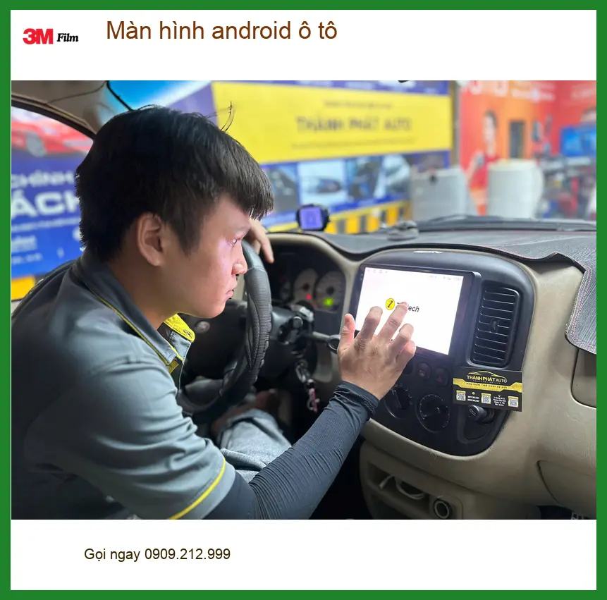 Anh Tuấn lắp màn hình android ô tô cho Honda CRV tại Quận Thủ Đức