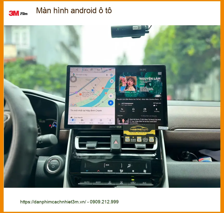 Chú Minh lắp màn hình Android ô tô cho Ford Everest tại Quận 2 để tiện dẫn đường ảnh thực tế 4